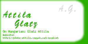 attila glatz business card